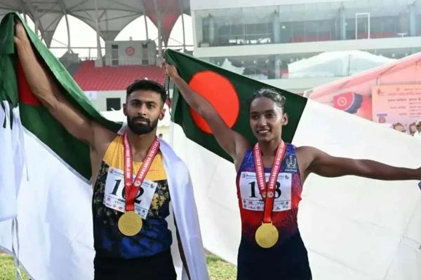দ্রুততম মানব-মানবী ইমরানুর ও শিরিন